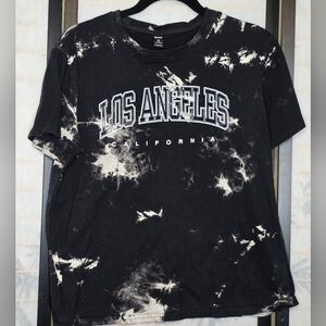 ROMWE Black and White Graphic Tee